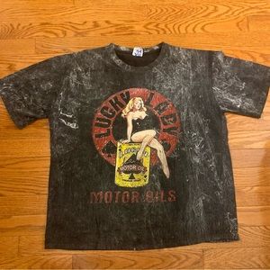 Vintage Lucky Lady Motor Oils All In T Shirt